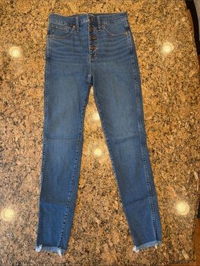 Women's Madewell 10” High Rise Skinny Jeans - Size 28 Tall